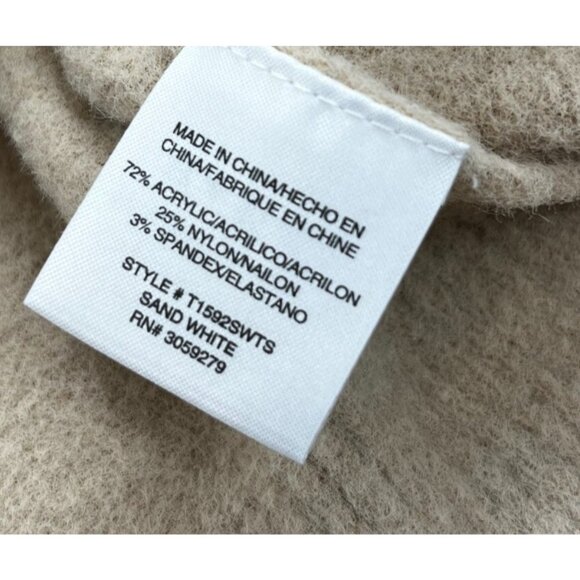 Thread & Supply Sweater Womens Large Southern Sand White Cozy Life Knit Pullover - Picture 4 of 9